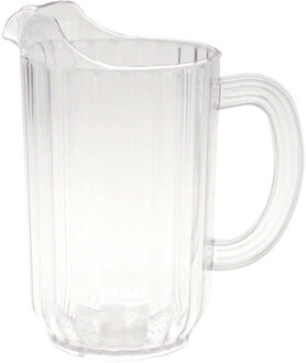Karaf - polycarbonaat kunststof - 1 liter - sapkan/ waterkan - 12 x 18 cm