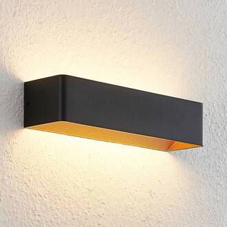 Karam LED wandlamp, 36,5 cm, zwart zwart, goud