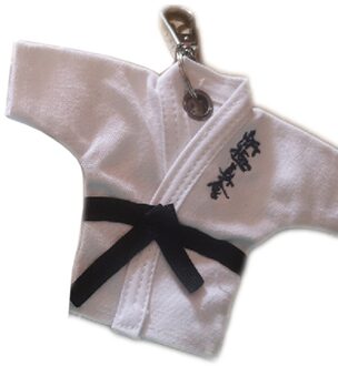 Karate Kyokushin Sleutelhanger Shinkyokushin Uniform Kimono Cartoon Hanger Sport Herinnering Key Button Sleutelhanger Souvenir