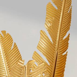 Kare Akile vloerlamp in bladmotief hoogte 123 cm goud