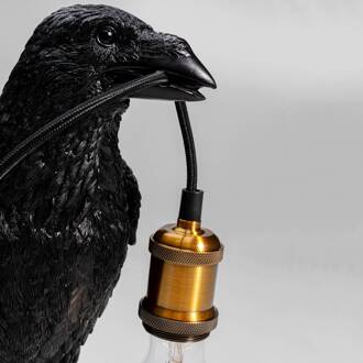 Kare Animal tafellamp Crow in de vorm van een kraai zwart