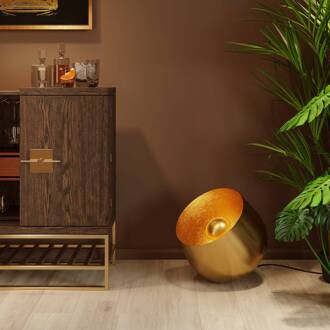 Kare Apollon vloerlamp, goud, Ø 50 cm