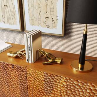 Kare boekensteun Vingers vasthouden, goudkleurig, set van 2