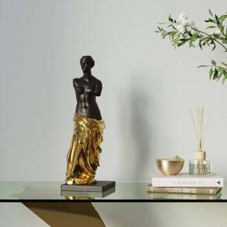 Kare Classic Beauty decoratief beeldje, polyresin, handbeschilderd zwart, goud