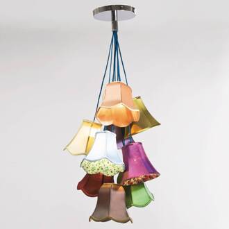 Kare Design Design Hanglamp Saloon Flowers 9 - Multikleur