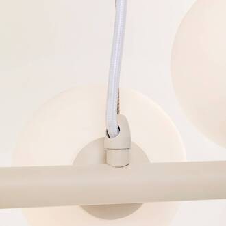 Kare hanglamp Scala Balls, greige, 150 cm, G9