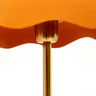 Kare Lia tafellamp, oranje, staal/marmer, hoogte 50 cm oranje, wit