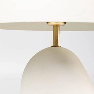 Kare Nube tafellamp, wit, geëmailleerd staal, hoogte 48 cm