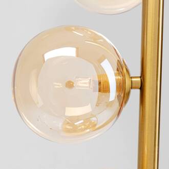 Kare Scala Balls vloerlamp, 6-lamps, goud goud, helder