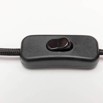 Kare tafellamp Loungy, wit, staal, hoogte 38 cm