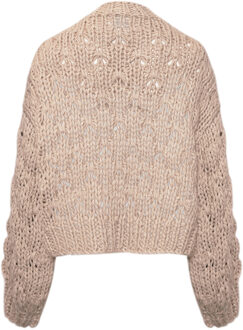 Karen gebreide cardigan in grijs - L/XL