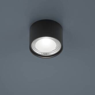 Kari LED plafondlamp, rond zwart mat zwart
