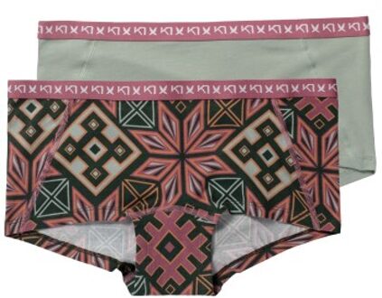 Kari Traa 2 stuks Tina Hipster * Actie * Roze,Zwart,Versch.kleure/Patroon,Rood - X-Large