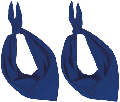Kariban 15x Zakdoek bandana kobalt blauw