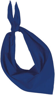 Kariban Bandana/hals zakdoek - blauw - voor kind en volwassenen - polyester/katoen