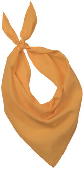 Kariban Bandana/hals zakdoek - geel - voor kind en volwassenen - polyester/katoen