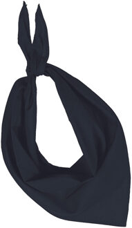 Kariban Bandana/hals zakdoek - zwart - voor kind en volwassenen - polyester/katoen