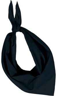 Kariban Bandana/zakdoek zwart voor volwassenen