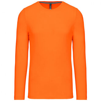 Kariban Grote T-shirt lange mouwen oranje
