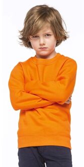 Kariban Oranje katoenmix sweater voor kinderen