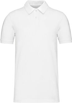 Kariban Piqué Polo Senior wit - XXL