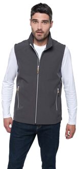 Kariban Softshell zomer vest/bodywamer antraciet grijs voor heren - Herenkleding/dunne jassen - Mouwloze outdoor vesten M (38/50)