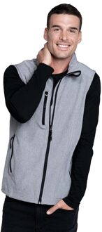 Kariban Softshell zomer vest/bodywamer grijs/zwart voor heren