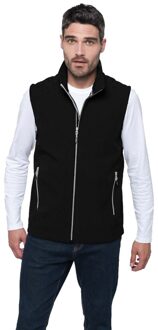 Kariban Softshell zomer vest/bodywamer zwart voor heren - Herenkleding/dunne jassen - Mouwloze outdoor vesten M (38/50)