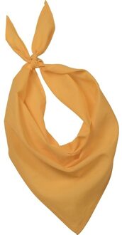 Kariban Team kleur geel zakdoeken/bandanas voor volwassenen