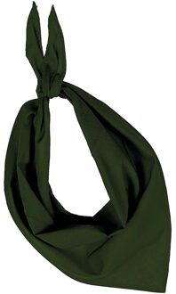 Kariban Team kleur olijfgroen zakdoeken/bandanas voor volwassenen