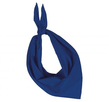 Kariban Zakdoek bandana kobalt blauw