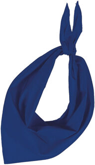 Kariban Zakdoek bandana kobalt blauw