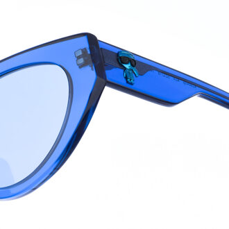 Karl Lagerfeld Acetat-Sonnenbrille mit ovaler Form KL6043S Damen Blauw
