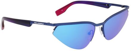 Karl Lagerfeld Blauwe Metalen Zonnebril