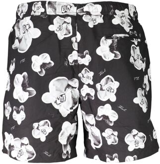 Karl Lagerfeld Bloemen zwemshorts Zwart
