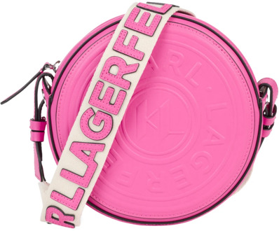 Karl Lagerfeld Gedurfde en stijlvolle K/Circle Schoudertas Karl Lagerfeld , Pink , Dames - ONE Size