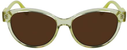 Karl Lagerfeld Gele Geïnjecteerde Zonnebril Geel - One Size