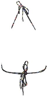 Karl Lagerfeld Geprinte Bikini Top Zwart