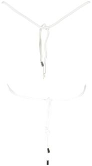 Karl Lagerfeld Grafisch Geprinte Bikini Top Wit