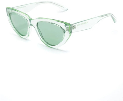Karl Lagerfeld Groene zonnebril met originele hoes Karl Lagerfeld , Green , Dames - 54 MM