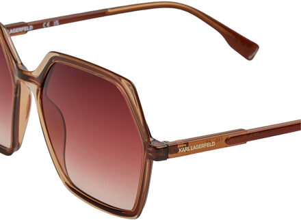 Karl Lagerfeld Hexagonale Zonnebril KL6083S Dames Bruin