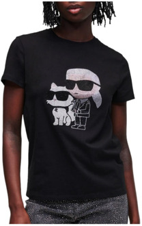Karl Lagerfeld Iconic 2.0 RS T-shirt Zwart Karl Lagerfeld , Black , Dames - S