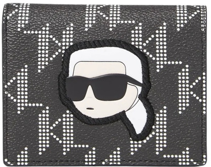Karl Lagerfeld Iconische Mono CC Portemonnee Zwart Karl Lagerfeld , Black , Dames - ONE Size