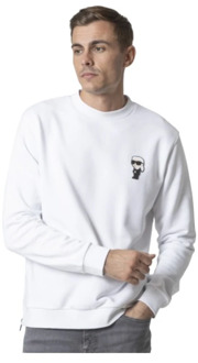 Karl Lagerfeld Iconische Witte Sweater Karl Lagerfeld , White , Heren - XS
