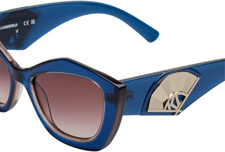 Karl Lagerfeld Kattenoog Zonnebril KL6127S Vrouwen Blauw