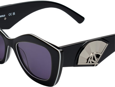 Karl Lagerfeld Kattenoog Zonnebril KL6127S Vrouwen Zwart - One Size