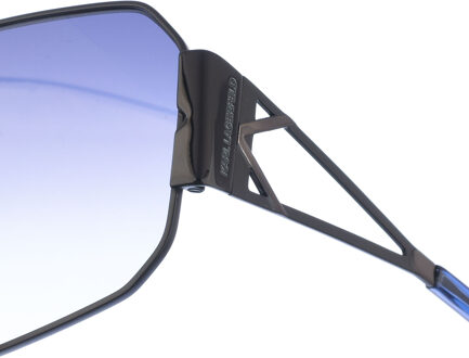 Karl Lagerfeld KL339S Herren-Pilotensonnenbrille aus Metall Zwart