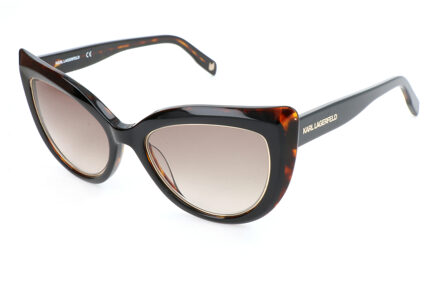 Karl Lagerfeld Kl602s Kat Oog Zonnebril Schildpad - maat Zwart