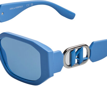 Karl Lagerfeld KL6085S Rechthoekige Zonnebril voor Dames Blauw