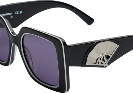 Karl Lagerfeld KL6126S Vierkante Zonnebril voor Vrouwen Zwart - One Size